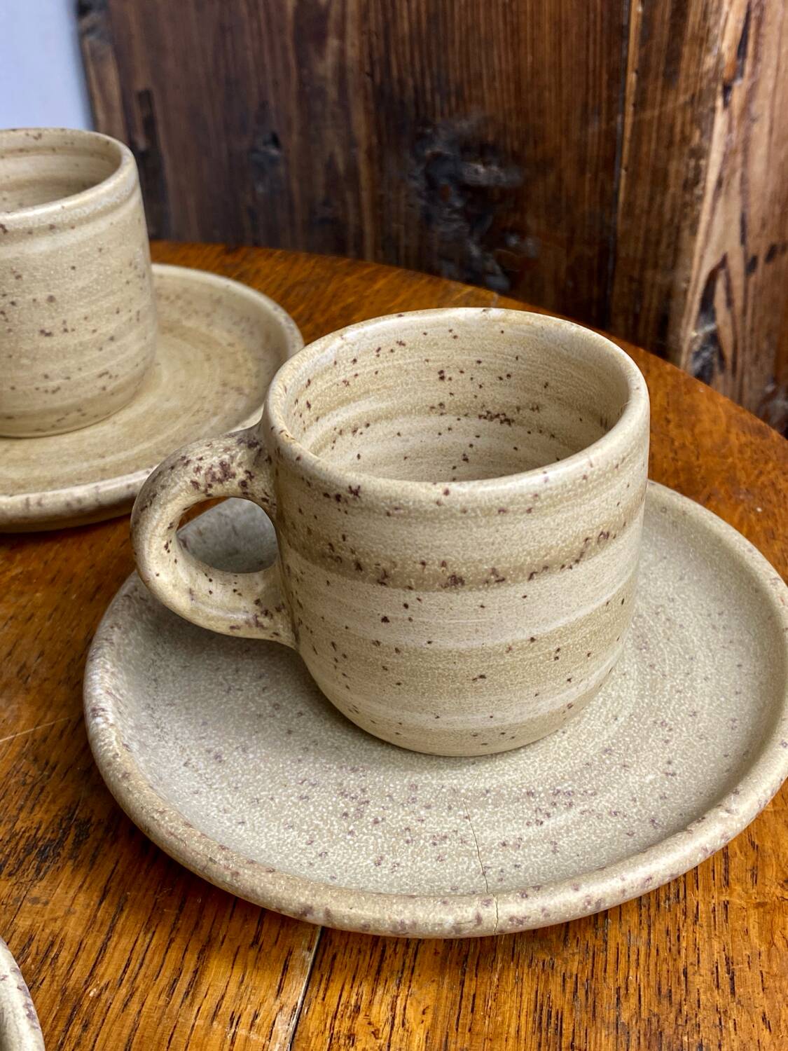 Niderviller stoneware coffee cups