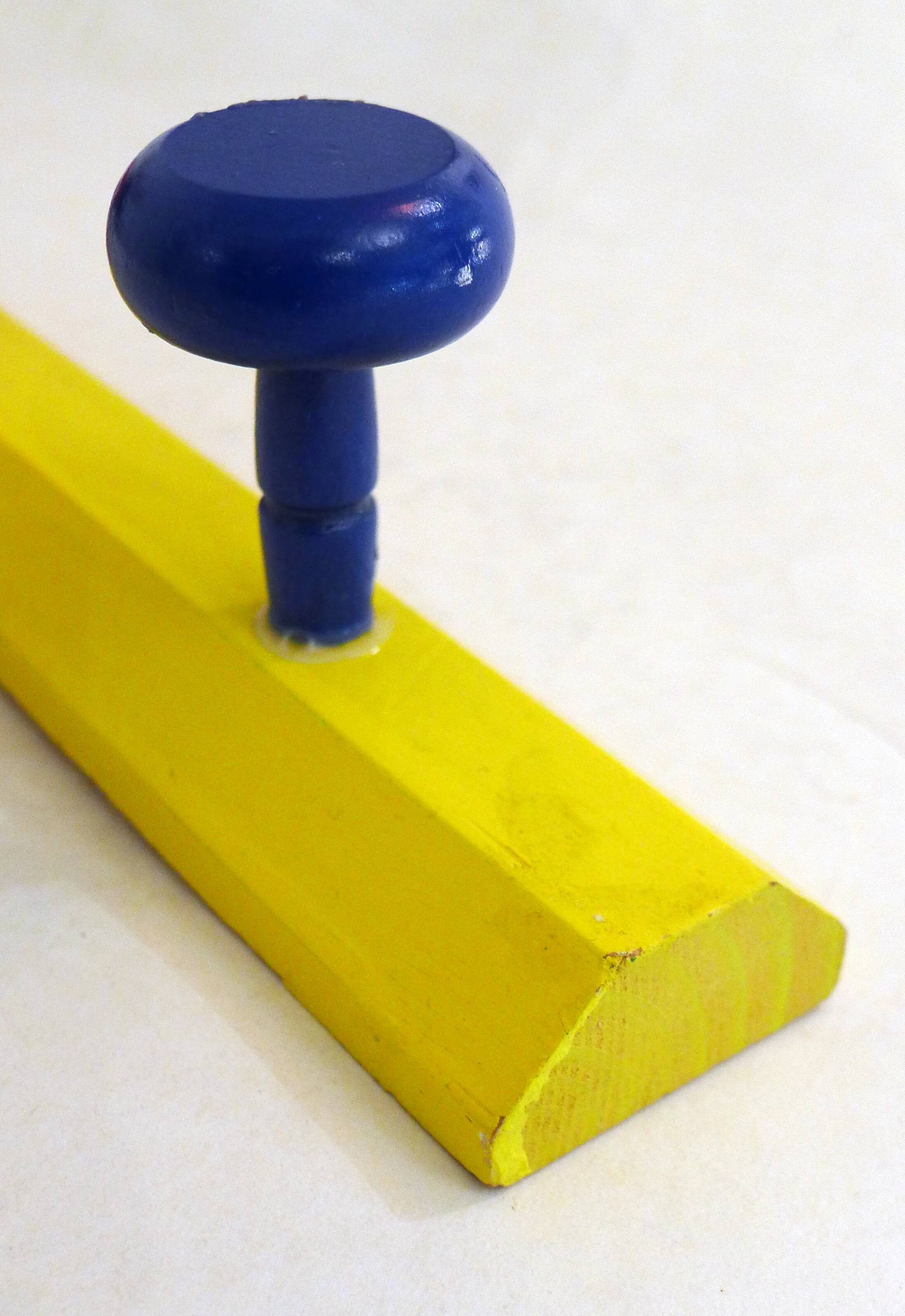 Wall hooks, colored pencil, 1980s