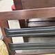 Vintage wooden sofa / armchair with yellow accent
