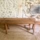 Antique wooden farm bench