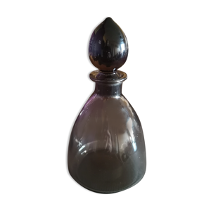 Bouteille carafon en cristal fumé