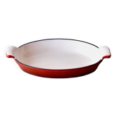 Plat à four en fonte rouge