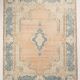 Tapis persan vintage en laine noué main, style classique, motif floral, 300x368.