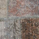 Gray & bronze patchwork tapis rug, 247x172cm