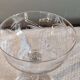9 champagne coupes in glass, beautiful model from the 1940s.