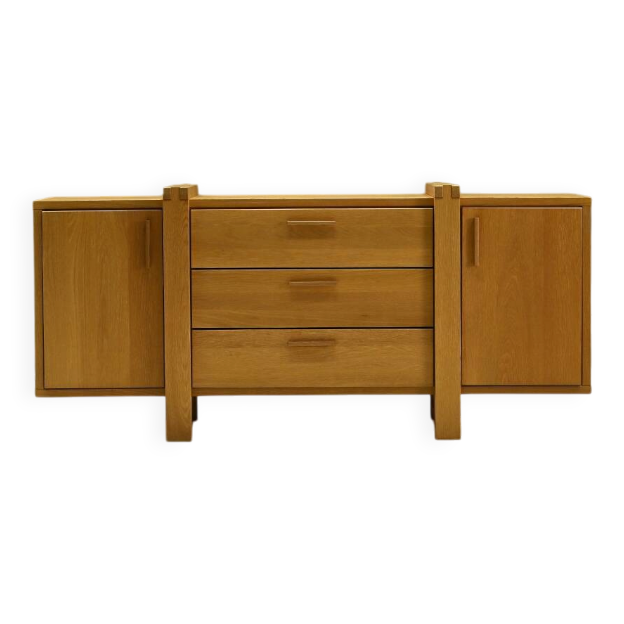 Brustalist oak sideboard, Belgium.
