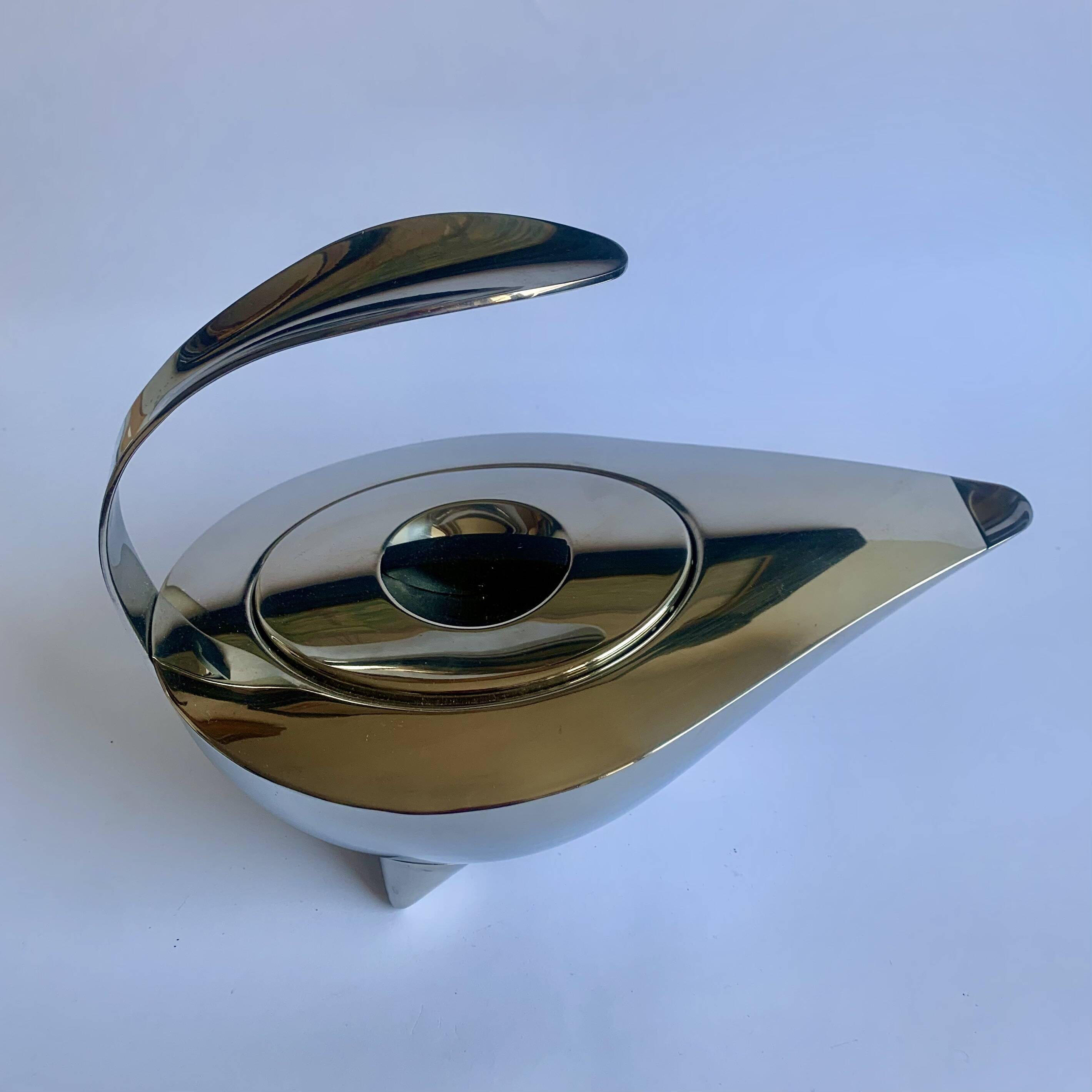 Stainless Steel “Aladdin” Design Teapot by Carsten Jørgensen, 1990s