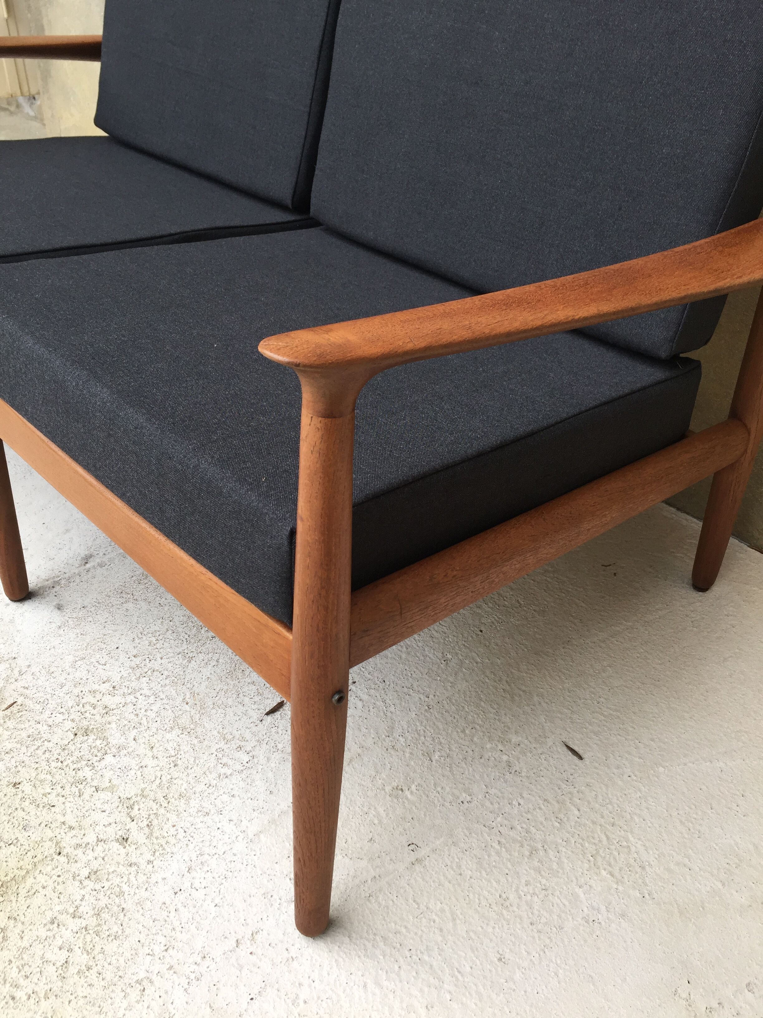 Grete Jalk two-seater sofa