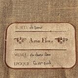 Vintage French Tapestry “La Dame” Artis Flora, Medievale , Musée du Louvre