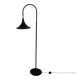 Hala Zeist Trumpet brown minimalist floor lamp, 1970s Dutch design
