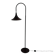 Hala Zeist Trumpet brown minimalist floor lamp, 1970s Dutch design