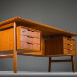 Teak Model 75 Desk from Omann Jun Møbelfabrik, 1960s