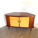 Sesame Bar multifunctional Dry Bar and Book Case with tambour doors