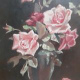 Painting bouquet of roses