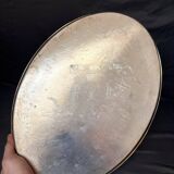 Antique Silver-Plated Metal Tray Rocaille Rococo Louis XV