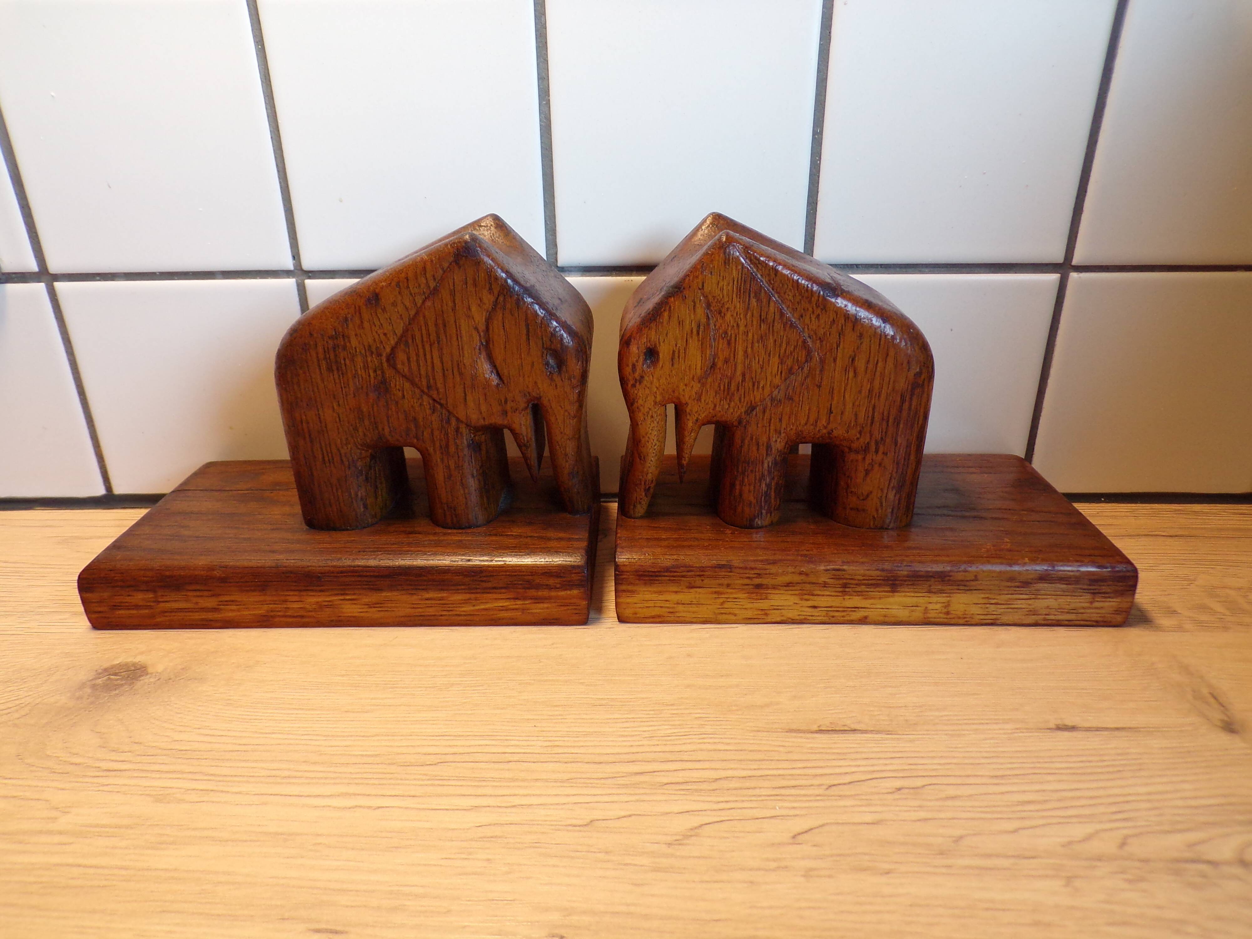 Pair of Art Deco Elephant Bookends