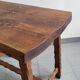 Vintage brutalist oak table 1970