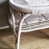 Rattan coffee table