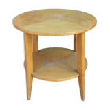 Round coffee table Compass legs 60s in Wood