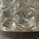 Vintage cast glass ceiling lamp 70s
