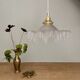 Vintage frosted glass lampshade pendant light