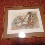 Lithograph signed Puybareau