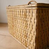 Vintage wicker trunk