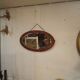 Art Deco oval mirror 75x44cm
