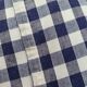 Set of 2 vintage cushions, blue gingham