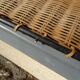 Ferotin coat rack in wicker and metal from the 60s vintage
