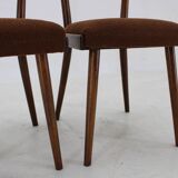 1950s Dining Beech Chairs in Boucle, Czechoslovakia