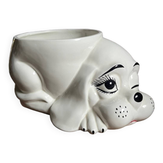 Cache pot chien vintage