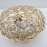 Old wall lamp molded glass, bubble decoration