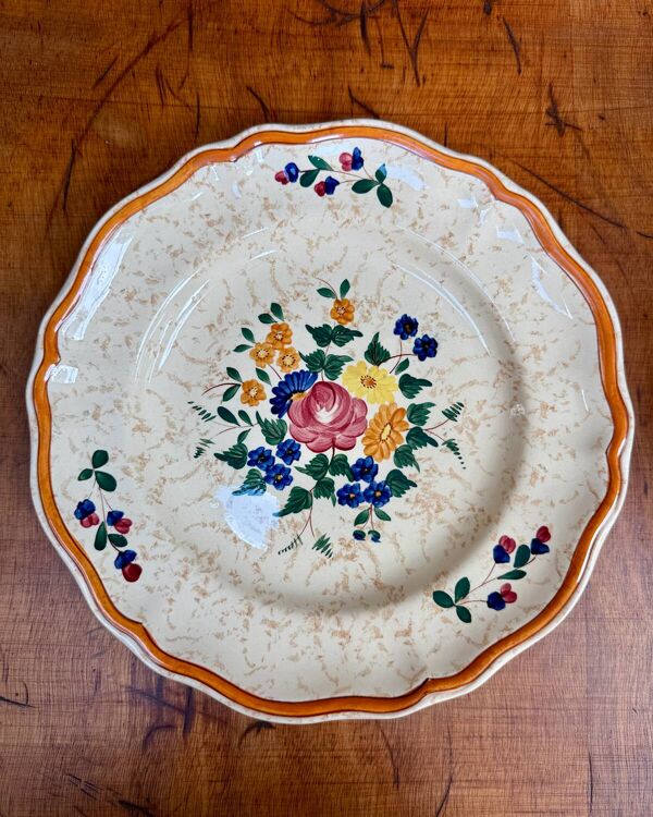 Série de 12 assiettes plates Longchamp Mistral