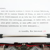 Underwood 315 vintage blue typewriter