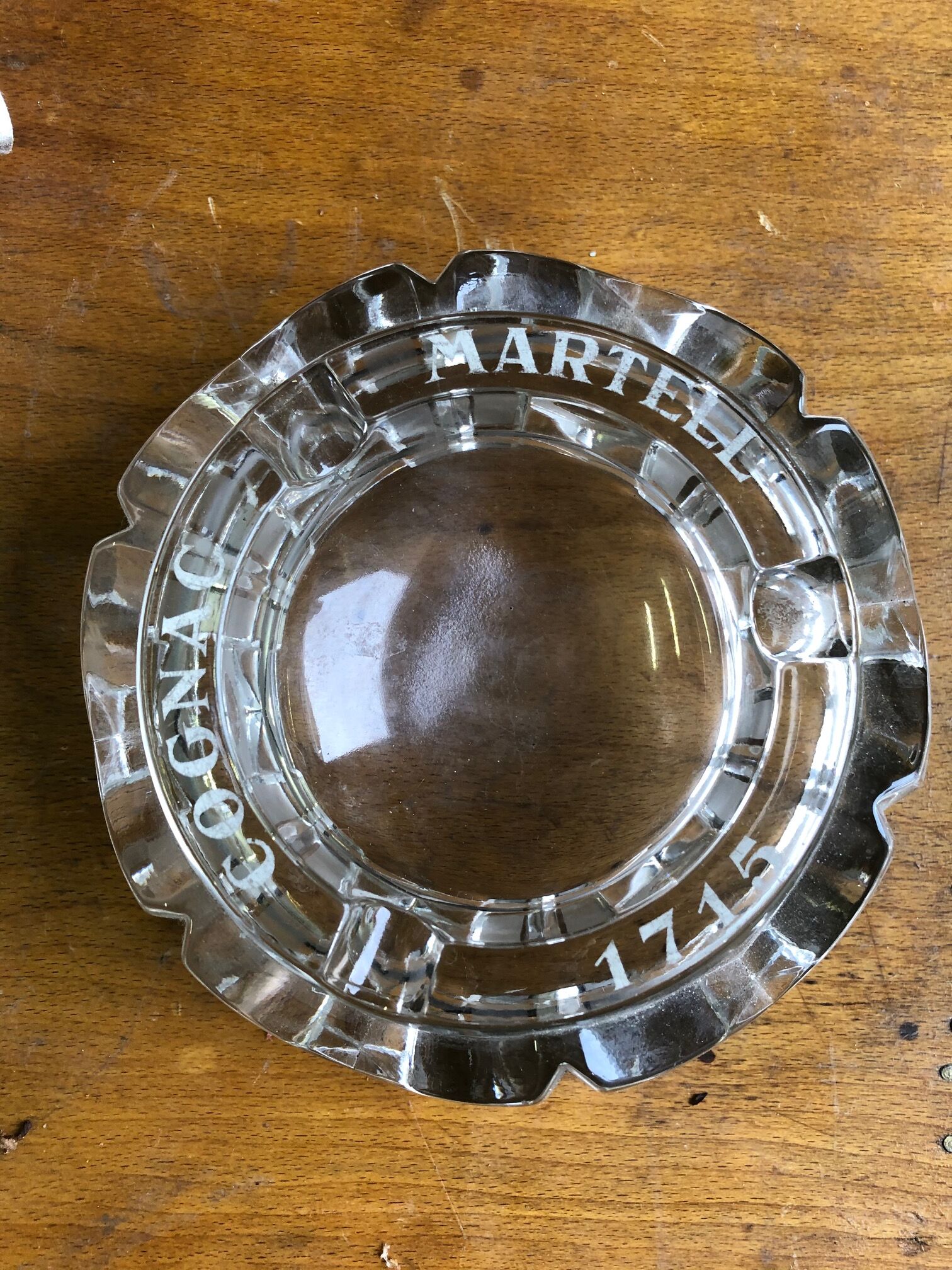 P. Camin vintage ashtray advertising cognac martell press
