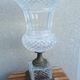 Imposing Médicis vase in cut crystal on a pedestal, created by Vaudeville at Baccarat.