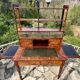 19th century flamed mahogany stepped desk