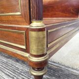 Napoleon bed in mahogany and gilded brass, Empire style