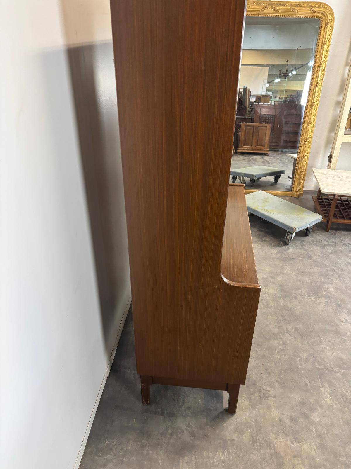 Mahogany library by Jacques Auville