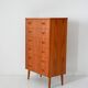 1950s Scandinavian Teak Chest of Six Drawers