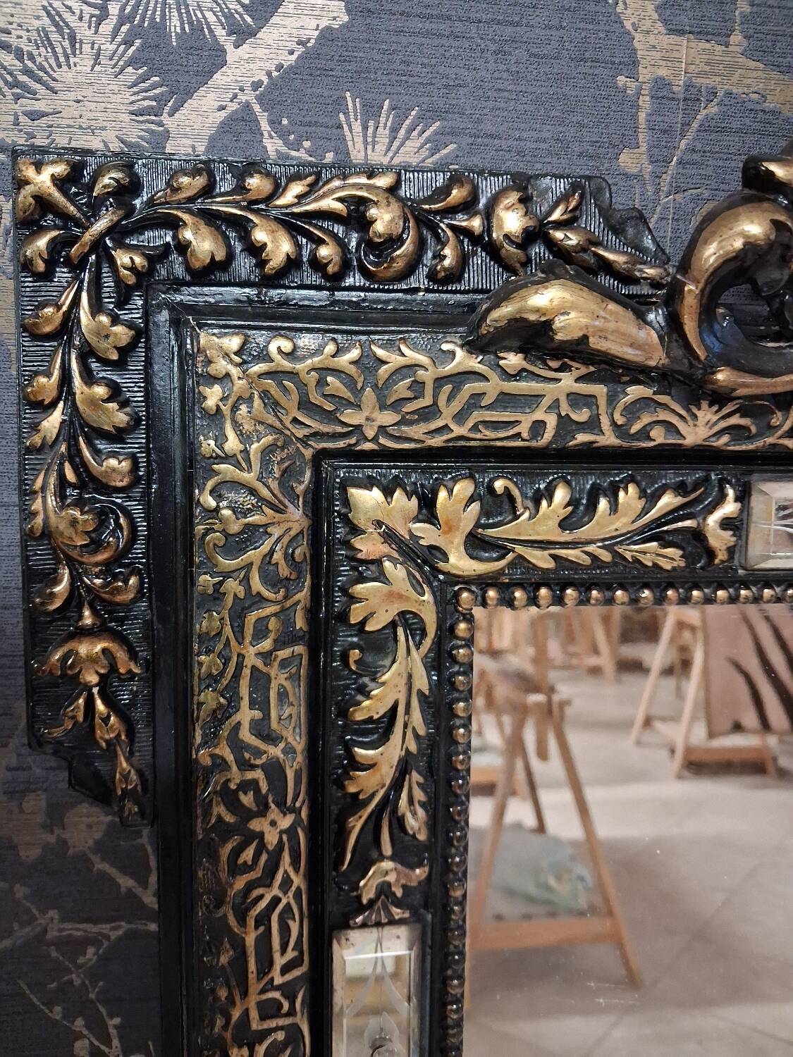 Mirror from the Napoleon III era, 124 x 83