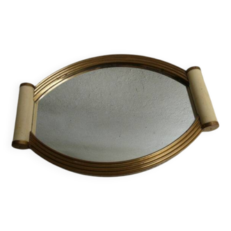 Plateau miroir Art déco