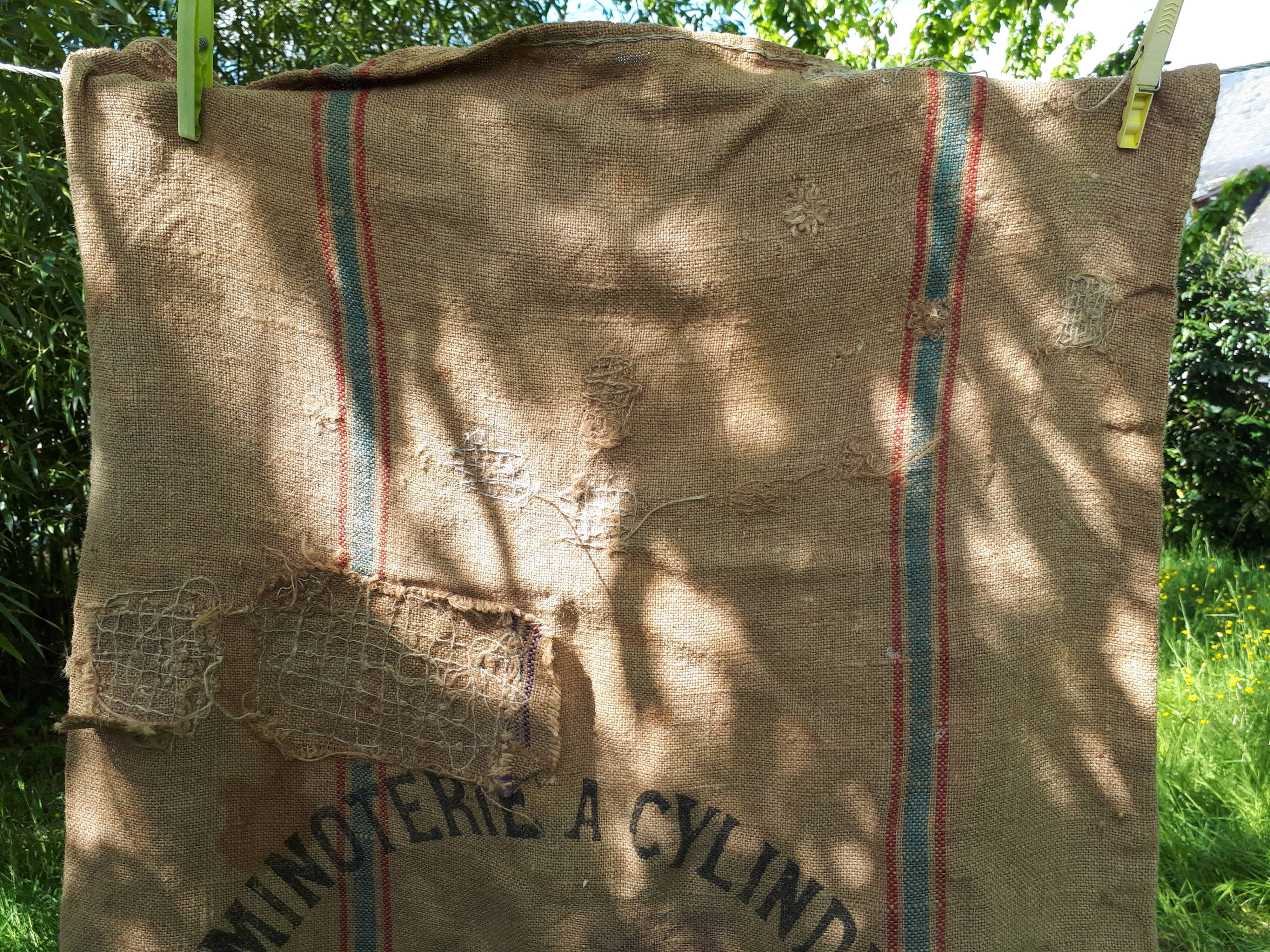 Burlap sack flour mill Thomas Brittany