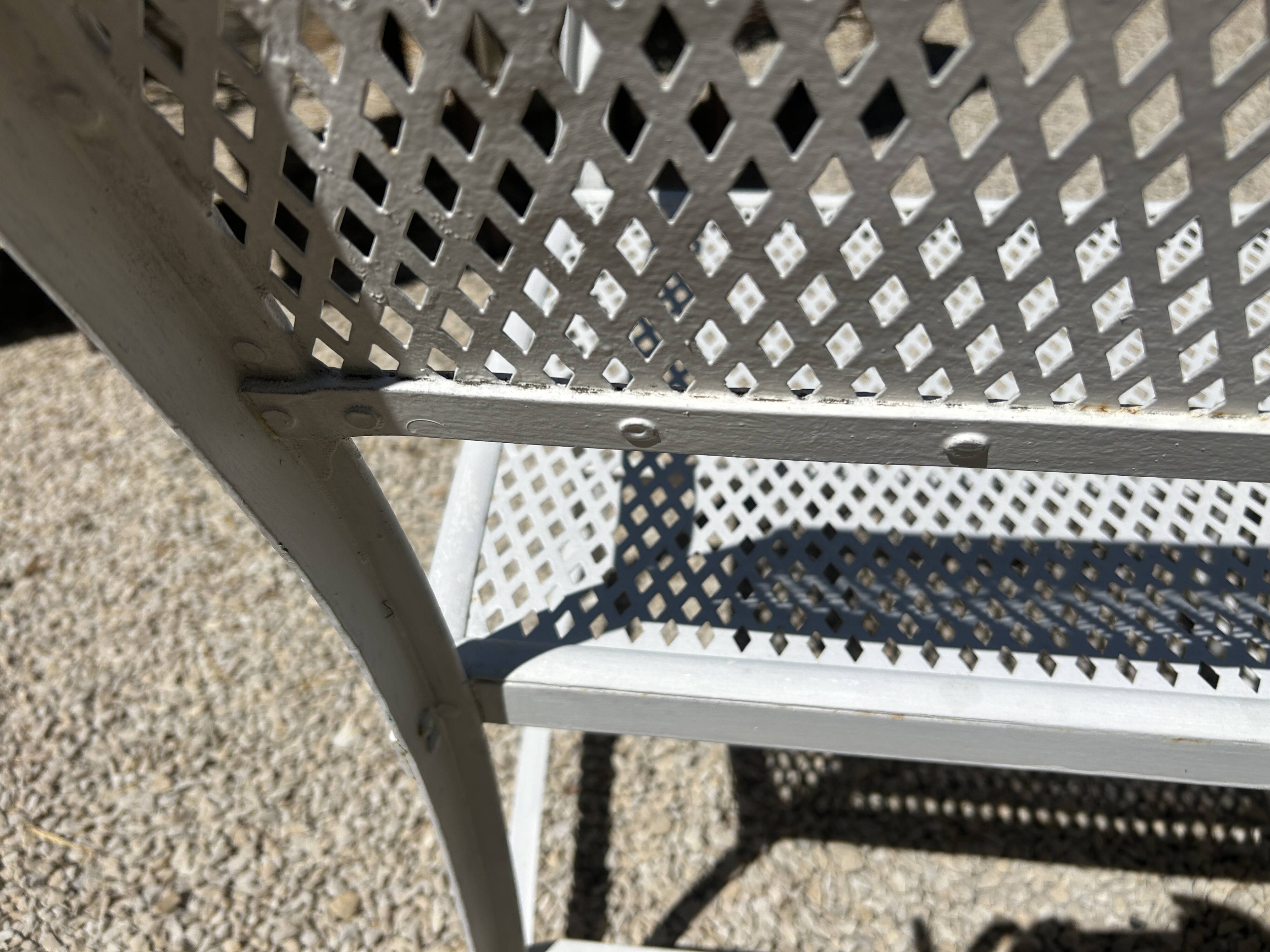 Garden bench in riveted iron by Gustave Serrurier-Govy 1900/1910