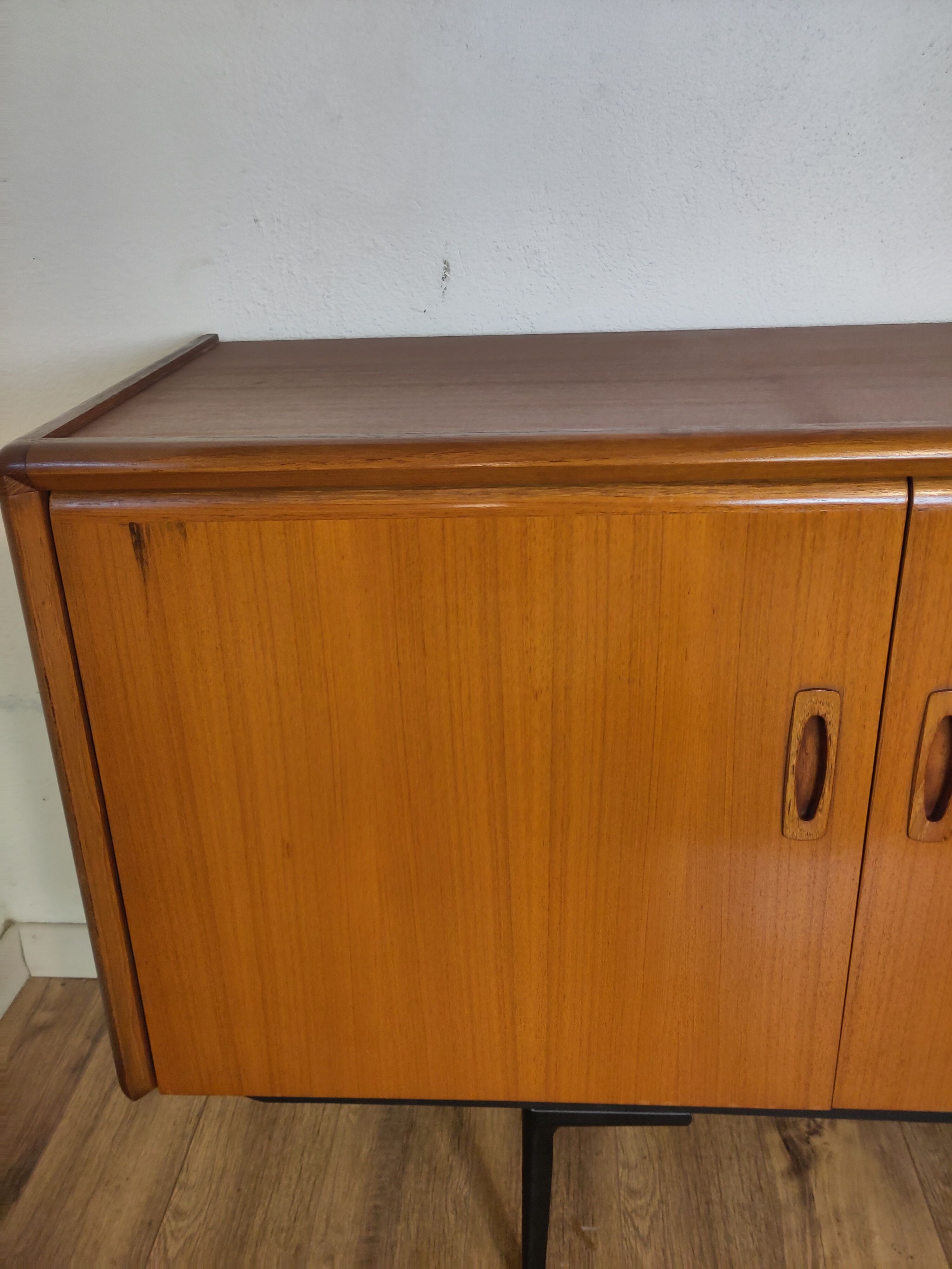 Scandinavian teak and metal sideboard