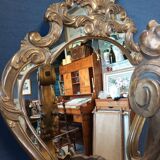 Console with mirror
