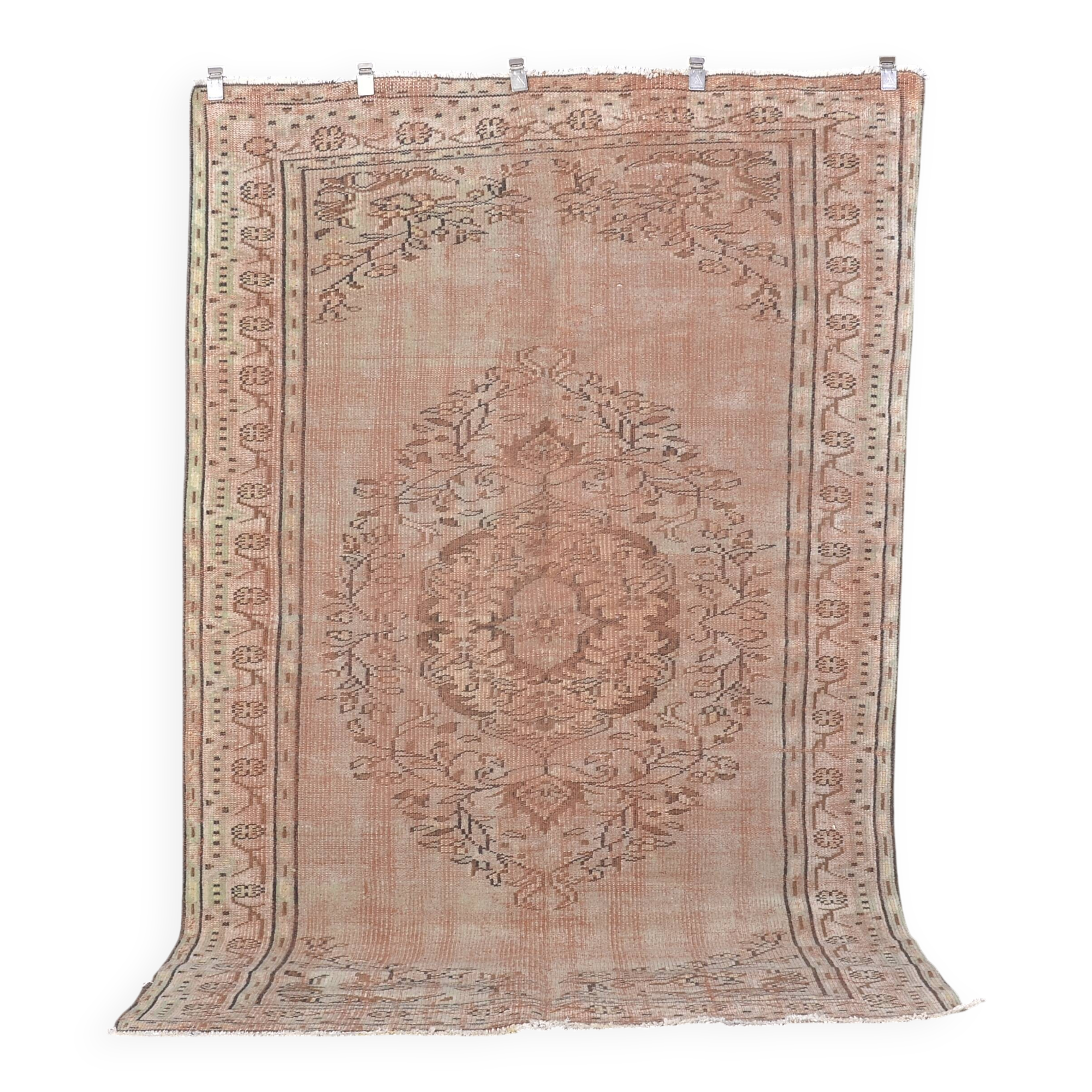 Vintage Turkish Wool Handmade Rug sku2026