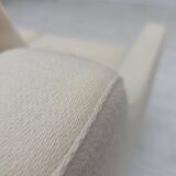 1970s, Danish loungechair, furniture wool, teak wood legs.