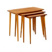 Teak side tables, Sweden, 1950